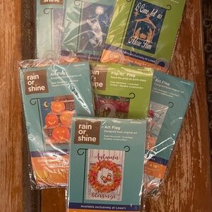 7 - Holiday Garden Flag Set
